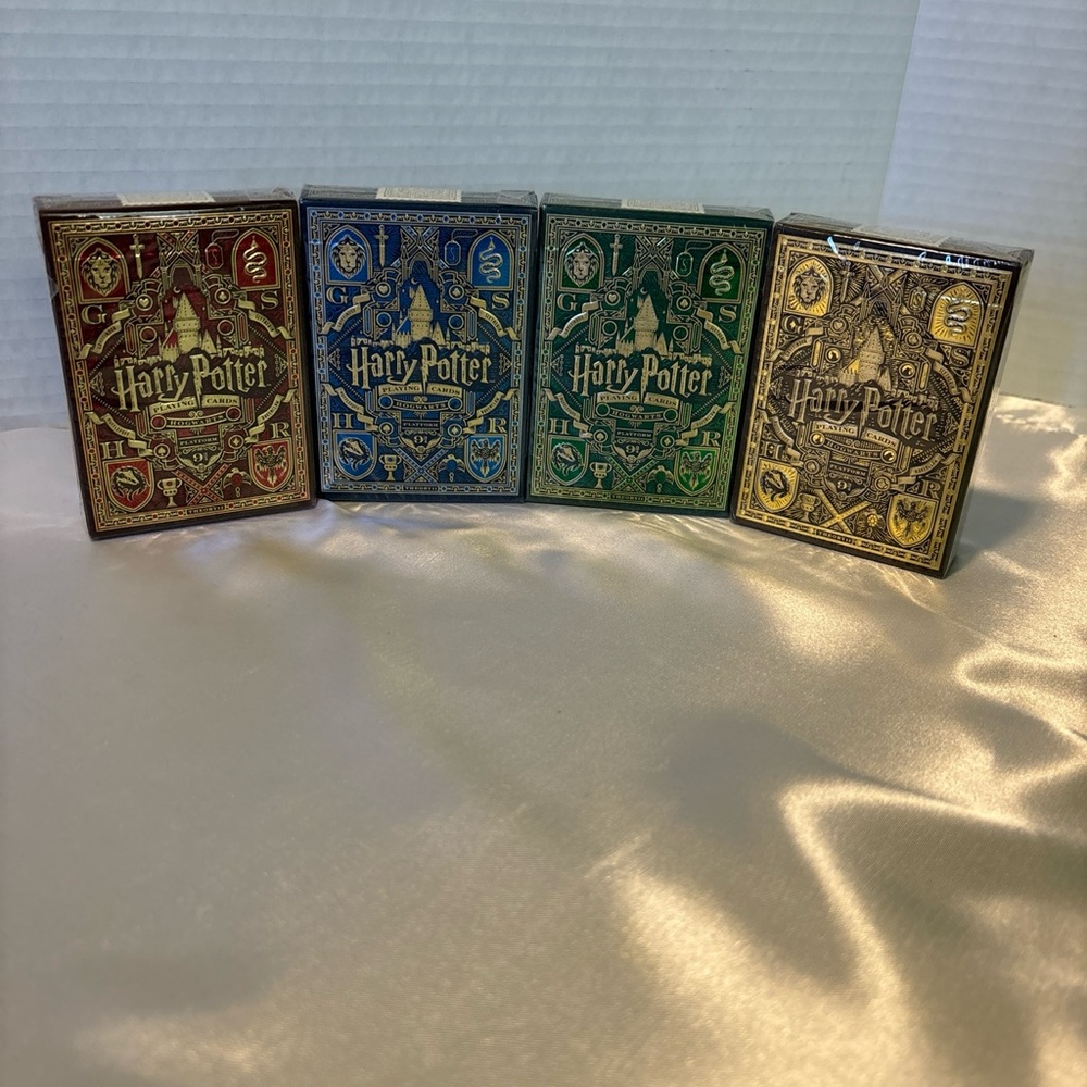 Harry Potter Set of 4 Theory 11 Playing Cards New Sealed